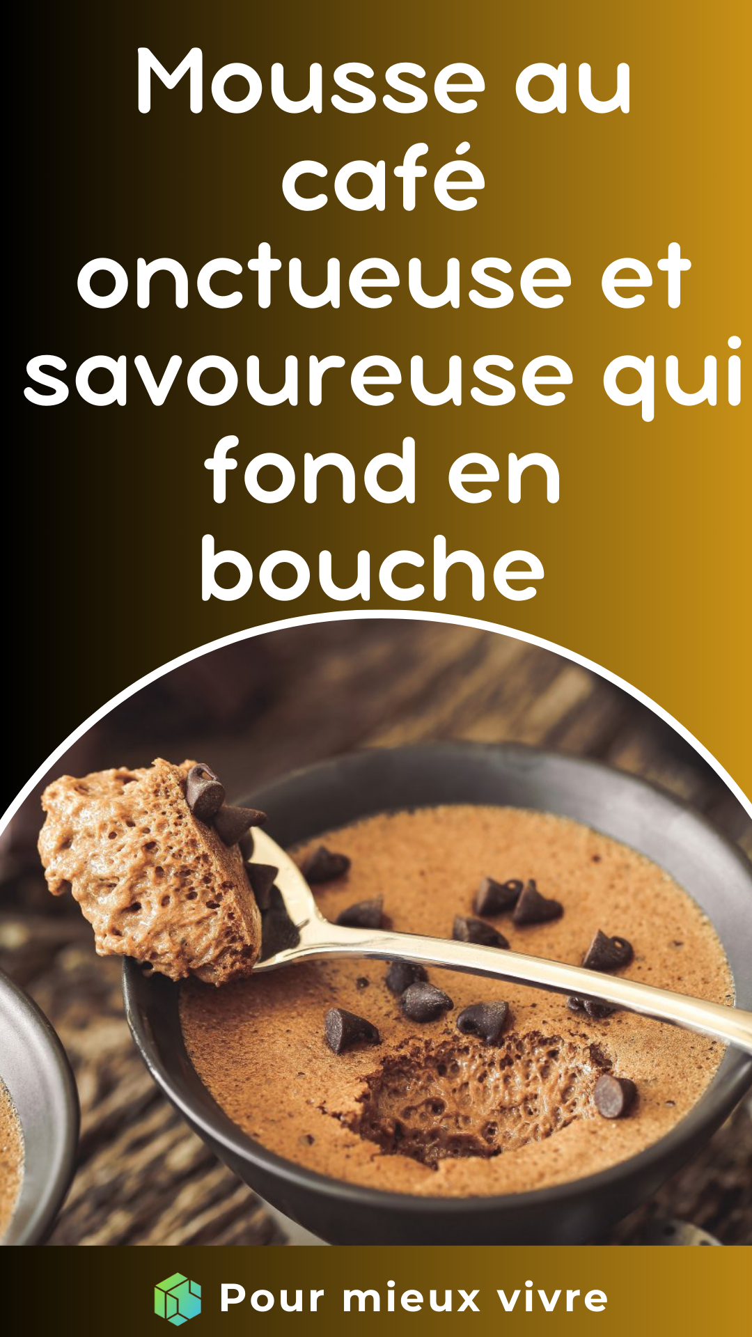 Mousse au café onctueuse et savoureuse qui fond en bouche